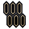 Picture of Elon Tile & Stone - Aluminum Picket Black Gold Polished