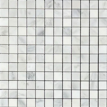 Picture of Elon Tile & Stone - 1 x 1 Square Mosaics Pearl White Honed