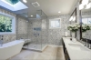 Picture of Elon Tile & Stone - Basketweave Mosaics Calacatta Crema Marfil Dot Honed