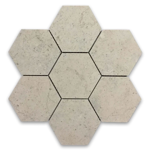 Picture of Elon Tile & Stone - Hexagon Mosaics 5 Ville Sur Mer Honed