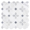 Picture of Elon Tile & Stone - Silhouette Mosaics Pearl White Mystic Gray Bardiglio Nuvolato