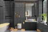 Picture of Elon Tile & Stone - Hexagon Mosaics 2 Grey Basalt Honed