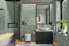 Picture of Elon Tile & Stone - Hexagon Mosaics 2 Emerald Green Honed