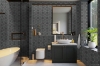 Picture of Elon Tile & Stone - Hexagon Mosaics 5 Grey Basalt Honed