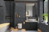 Picture of Elon Tile & Stone - 1 Rounds Mosaics Grey Basalt Honed