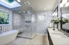 Picture of Elon Tile & Stone - Siena Mosaics White Thassos Blue Celeste Azul Porcelain