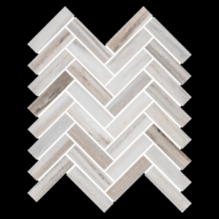 Picture of Elon Tile & Stone - Herringbone Mosaics 1 x 4 Cinnamon Beige Honed