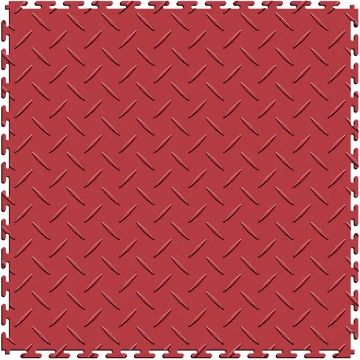 Picture of Perfection Floor Tile - Diamond Plate Red