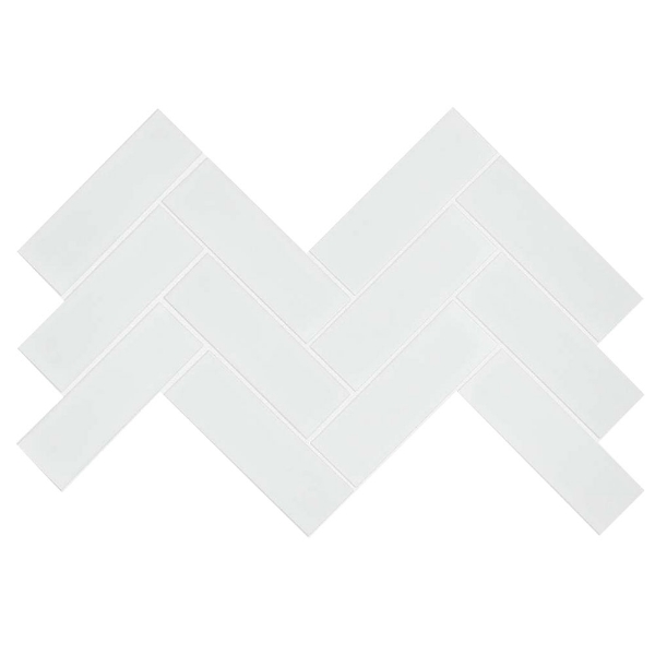 Picture of Shaw Builder - Baker Blvd Herringbone White Glossy