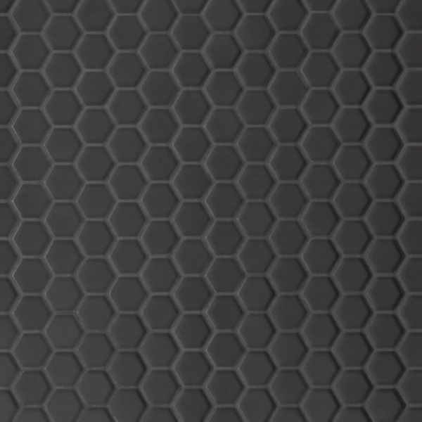 Picture of Bedrosians - Le Cafe Mosaic Hexagon 1 x 1 Black Matte