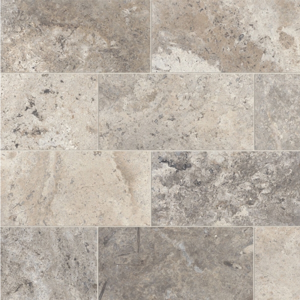 Picture of Bedrosians - Travertine Stone 12 x 24 Honed Silver Cream