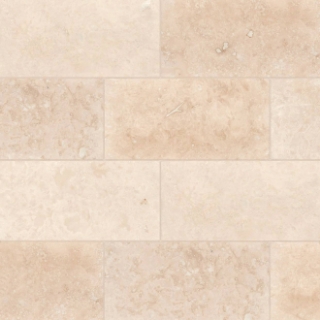 Picture of Bedrosians - Travertine Stone 12 x 24 Honed Mediterranean Ivory