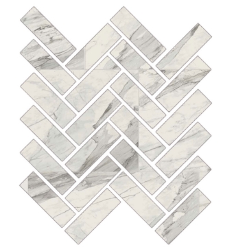 Picture of Florim USA - Epic Mosaic Herringbone Polished Apuano