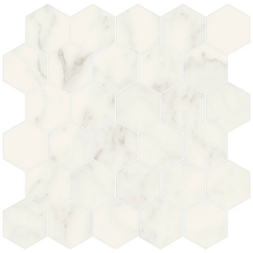 Picture of Milestone - Jem Mosaic Hexagon Adagio White Matte
