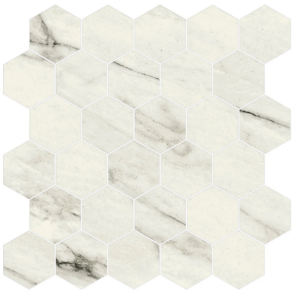 Picture of Milestone - Jem Mosaic Hexagon Forte White Polished