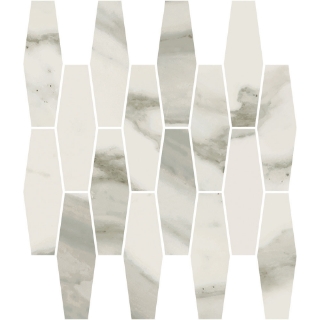 Picture of Happy Floors - Stratus Elongated Hexagon Mosaic Grigio Natural