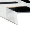 Picture of SOHO Studio Corp - Zayden Nero Blanco - White Carrara Nero Marquina Asian Statuary & Brass