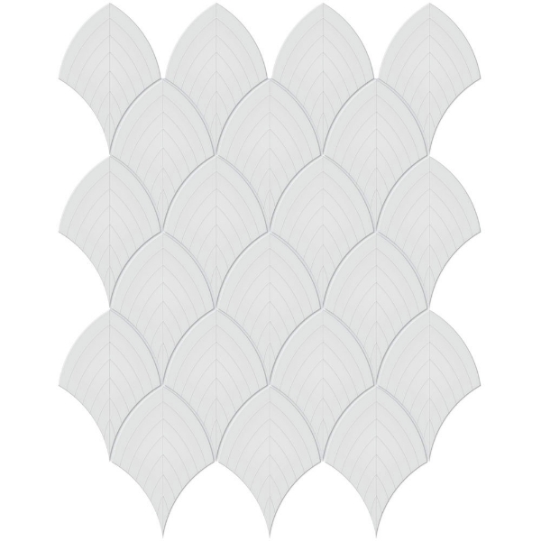 Picture of Tesoro - Soho Scallop Mosaic Gallery Grey