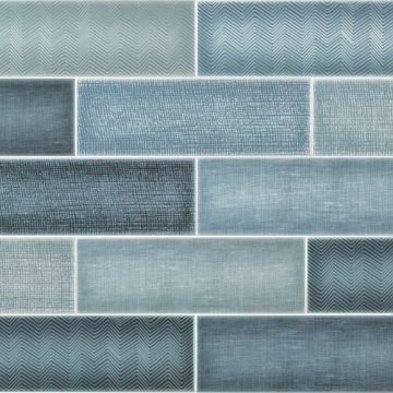 Picture of Anthology Tile - Collage Oxford Blue