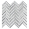 Picture of Anthology Tile - Seasons Herringbone Mosaic Frost Herringbone