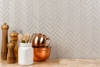 Picture of Anthology Tile - Seasons Herringbone Mosaic Breeze Herringbone