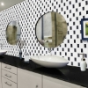 Picture of Anthology Tile - The Finish Line Kaya Mosaic Kaya Sable Black