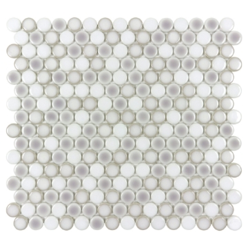 Picture of Anthology Tile - Watercolors Penny Round Mosaic Misty Harbor