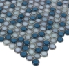 Picture of Anthology Tile - Watercolors Penny Round Mosaic Sea Breeze