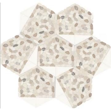 Picture of Daltile - Pebble Oasis Tri-Hex Seashell