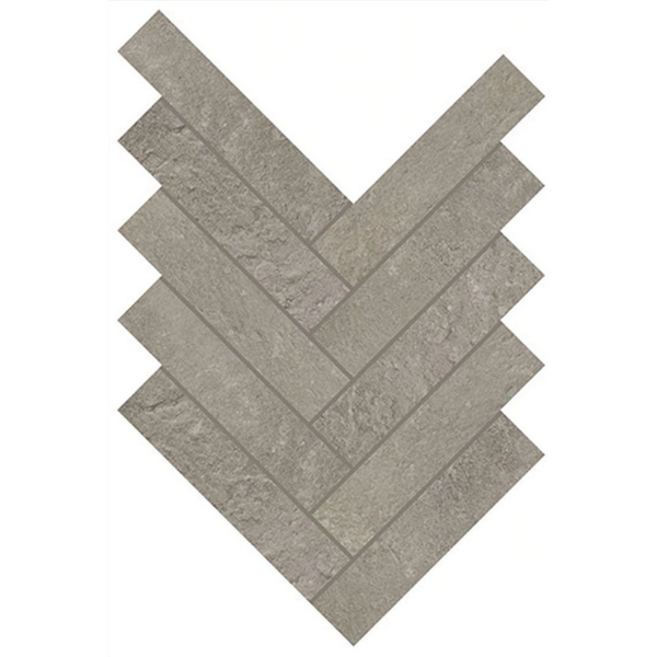 Picture of Daltile - Rekindle Herringbone Mosaic Medium Grey