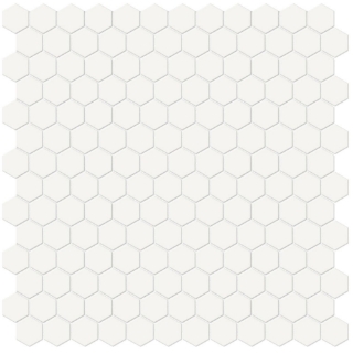 Picture of Tesoro - Soho Mosaic Hex 1 Mosaic Canvas White