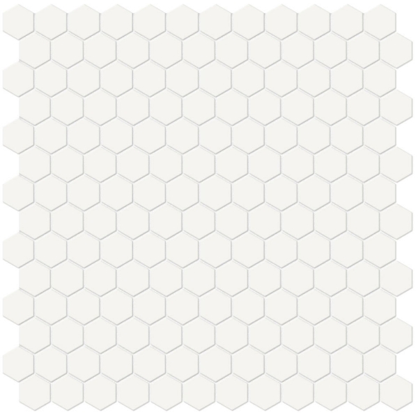 Picture of Tesoro - Soho Mosaic Hex 1 Mosaic Canvas White
