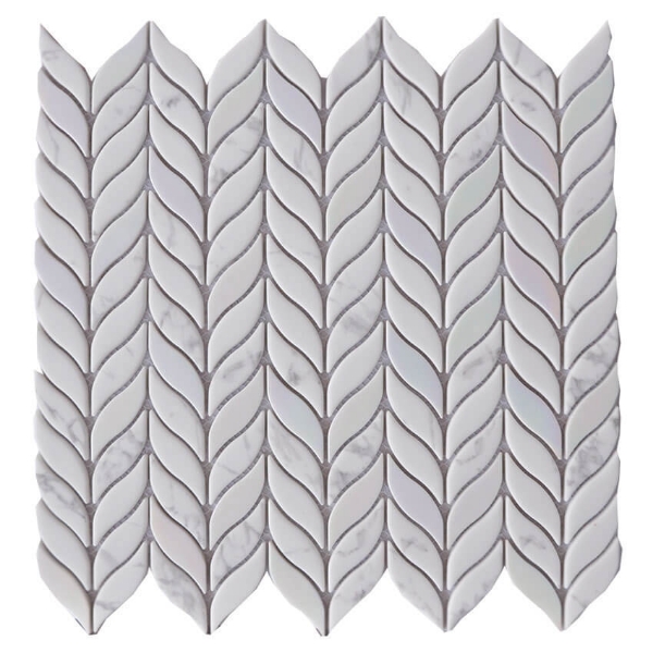 Picture of Arvex - Enameled Glass Mosaics Carrara Iridescent Petal