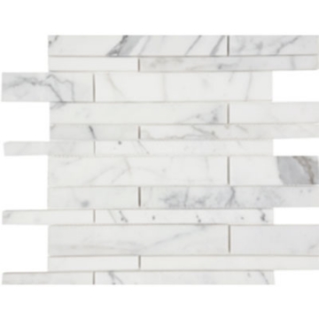 Picture of Tesoro - Metropolitan Stone Random Strip Mosaic Calacatta Gold