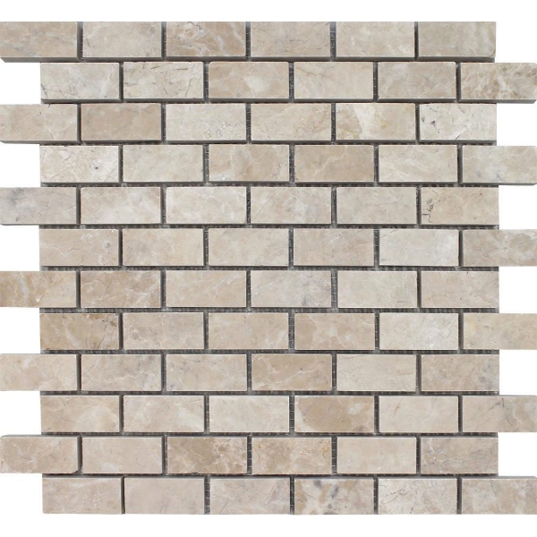 Picture of Tesoro - Pietra Antica Antiqued Stones Mosaic 1 x 2 Cashmere Beige