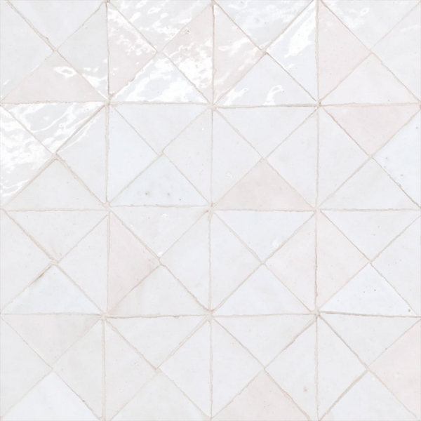 Picture of Bedrosians - Zagora Triangle Mosaic Neige Blanc