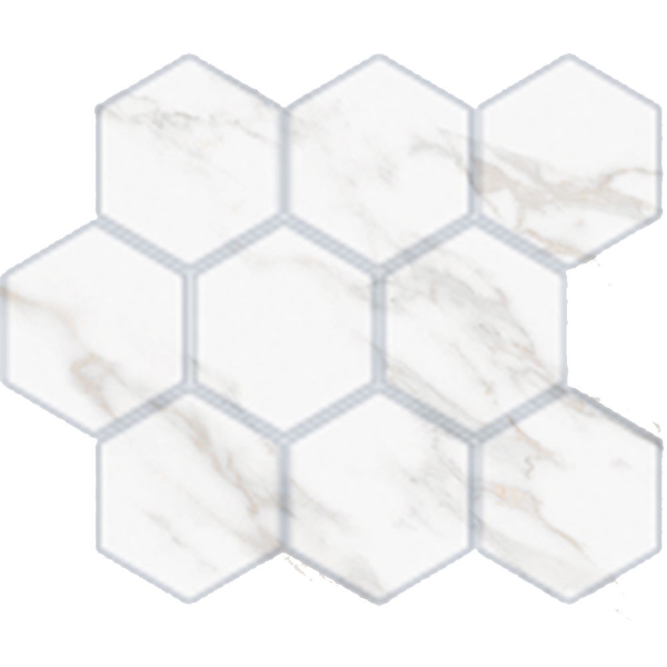 Picture of American Wonder Porcelain - Carenza Hexagon Mosaic Oro