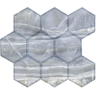 Picture of American Wonder Porcelain - Era Hexagon Mosaic Imperial Green Matte