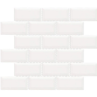 Picture of Happy Floors - Artisan Brick Flat and Beveled Mosaic Albar Beveled