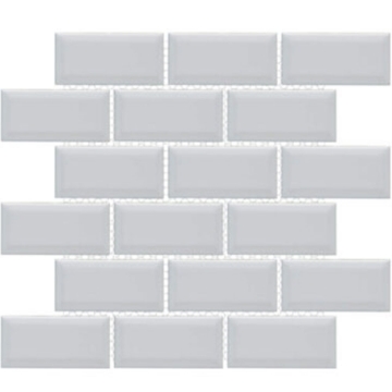 Picture of Happy Floors - Artisan Brick Flat and Beveled Mosaic Pearl Beveled