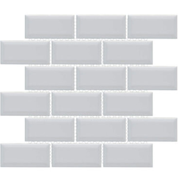 Picture of Happy Floors - Artisan Brick Flat and Beveled Mosaic Pearl Beveled