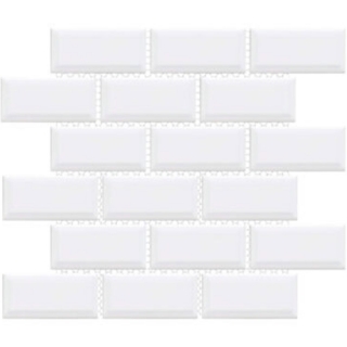 Picture of Happy Floors - Artisan Brick Flat and Beveled Mosaic White Flat