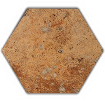 Picture of Tesoro - Cotto Del Campiano Hexagon Cotto Dorato