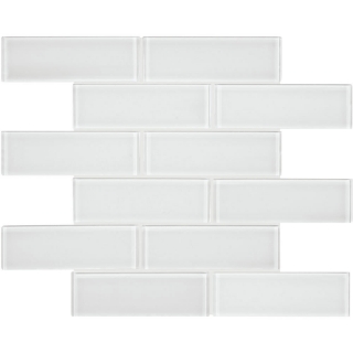 Picture of Tesoro - Element Glass Mosaic Staggered 2 x 6 Ice