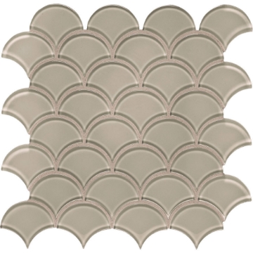 Picture of Tesoro - Element Glass Mosaic Scallop Smoke