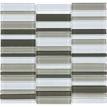 Picture of Tesoro - Element Glass Mosaic Stacked Blends 1 x 4 Mineral