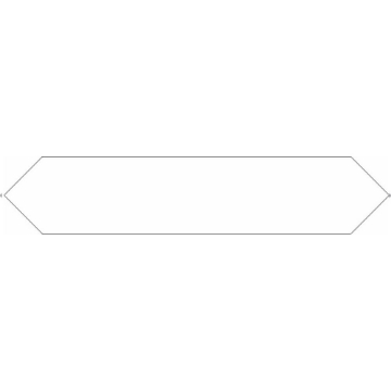 Picture of Roca - Block 2 x 10 Arrow Matte Blanco