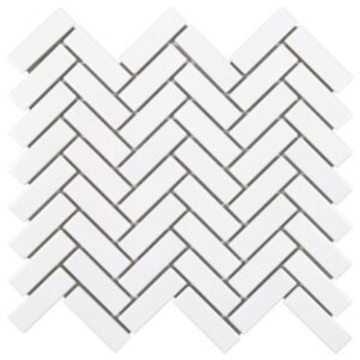 Picture of Anthology Tile - Porcelart Herringbone White Glossy