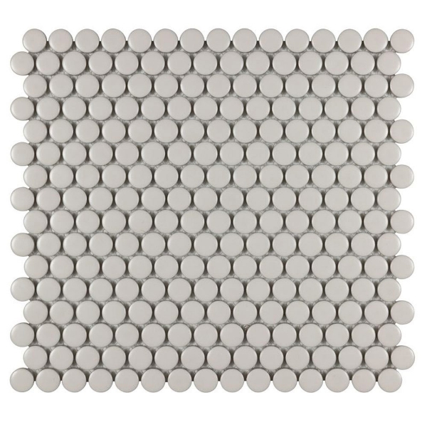 Picture of Anthology Tile - Porcelart Penny Round Pearl Matte