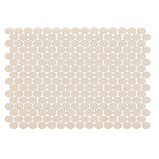 Picture of American Olean - Unglazed ColorBody Mosaic Penny Round Solids Almond